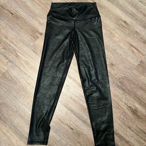 Faux leather leggings
